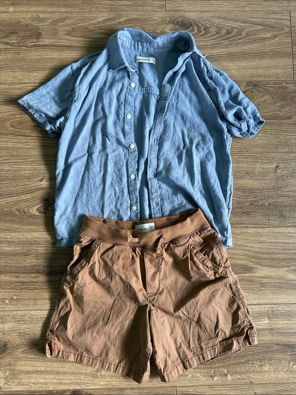 abercrombie kids Light Blue Button-Up Shirt